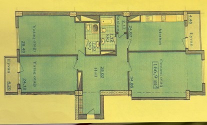 Satılır 167 m² 3 otaq  yeni tikili  , 8 Noyabr m., Nəsimi r., Bakı
